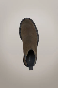 Strellson Veloursleder-Chelsea Boots Epsom Nimonico #wearindependent, Dunkelgrün -Strellson 9609727442974