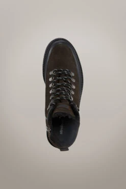 Strellson Veloursleder-Schnürboots Epsom Nimonico #wearindependent, Dunkelbraun -Strellson 9609727508510