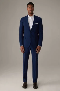 Strellson Flex Cross Anzug Rick-Jans, Blau Strukturiert