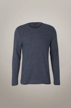 Strellson Longsleeve Prospect, Dunkelblau Meliert -Strellson 9754045939742