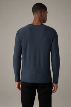 Strellson Longsleeve Prospect, Dunkelblau Meliert -Strellson 9754047971358
