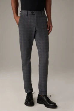 Strellson Chino Code, Grau Kariert