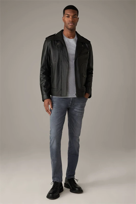 Strellson Baumwoll-Pullover Vincent, Grau Meliert 5 Strellson Baumwoll-Pullover Vincent, Grau Meliert – Bild 3