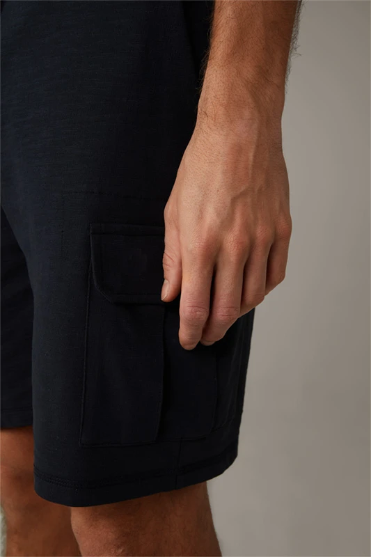 Strellson Sweat-Shorts Kian, Dunkelblau 7 Strellson Sweat-Shorts Kian, Dunkelblau – Bild 5