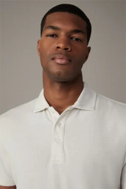 Strellson Poloshirt Prospect, Offwhite -Strellson 9763900817438