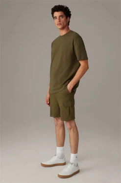 Strellson Baumwoll-T-Shirt Kian, Oliv -Strellson 9785954828318