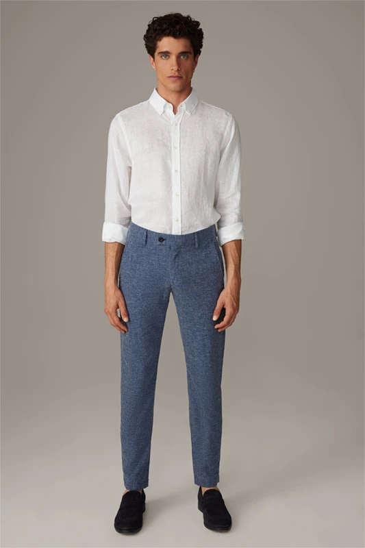 Strellson Flex Cross Chino Code, Hellblau Meliert 4 Strellson Flex Cross Chino Code, Hellblau Meliert – Bild 2