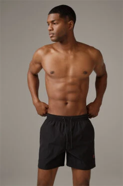 Strellson Badeshorts Liam, Schwarz -Strellson 9795847225374