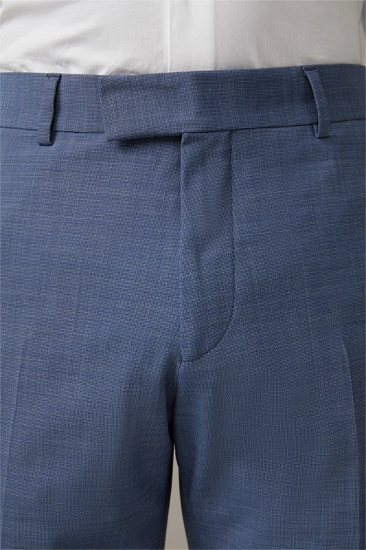 Strellson Flex Cross Baukasten-Anzughose Max, Blau Meliert 6 Strellson Flex Cross Baukasten-Anzughose Max, Blau Meliert – Bild 4