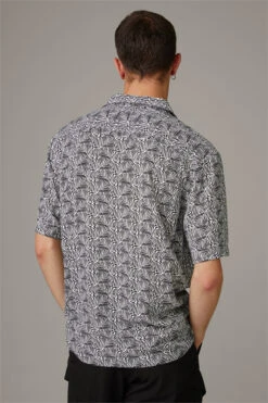 Strellson Kurzarm-Hemd Cliro, Schwarz/weiß Gemustert -Strellson 9805433733150