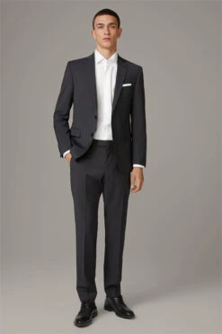 Strellson Anzug Rick-Jans, Dunkelgrau Gemustert